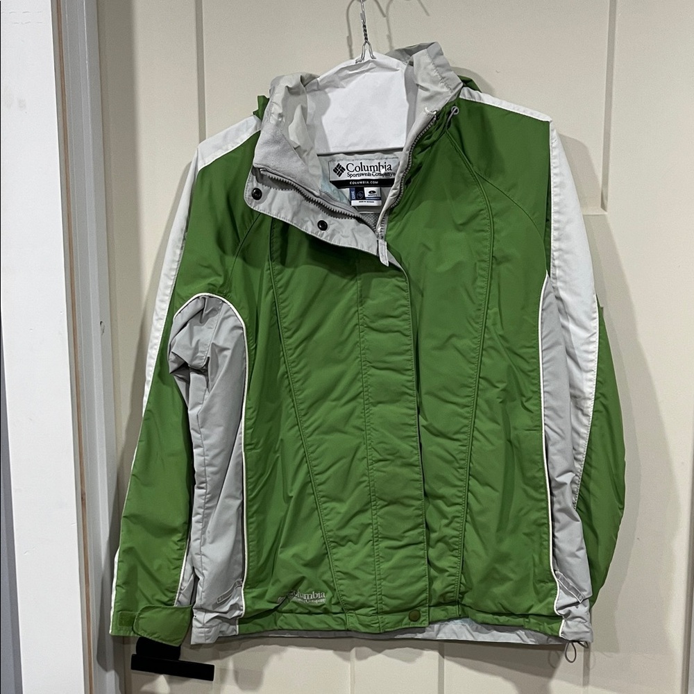 Columbia Two-Tone Green and Gray Jacket